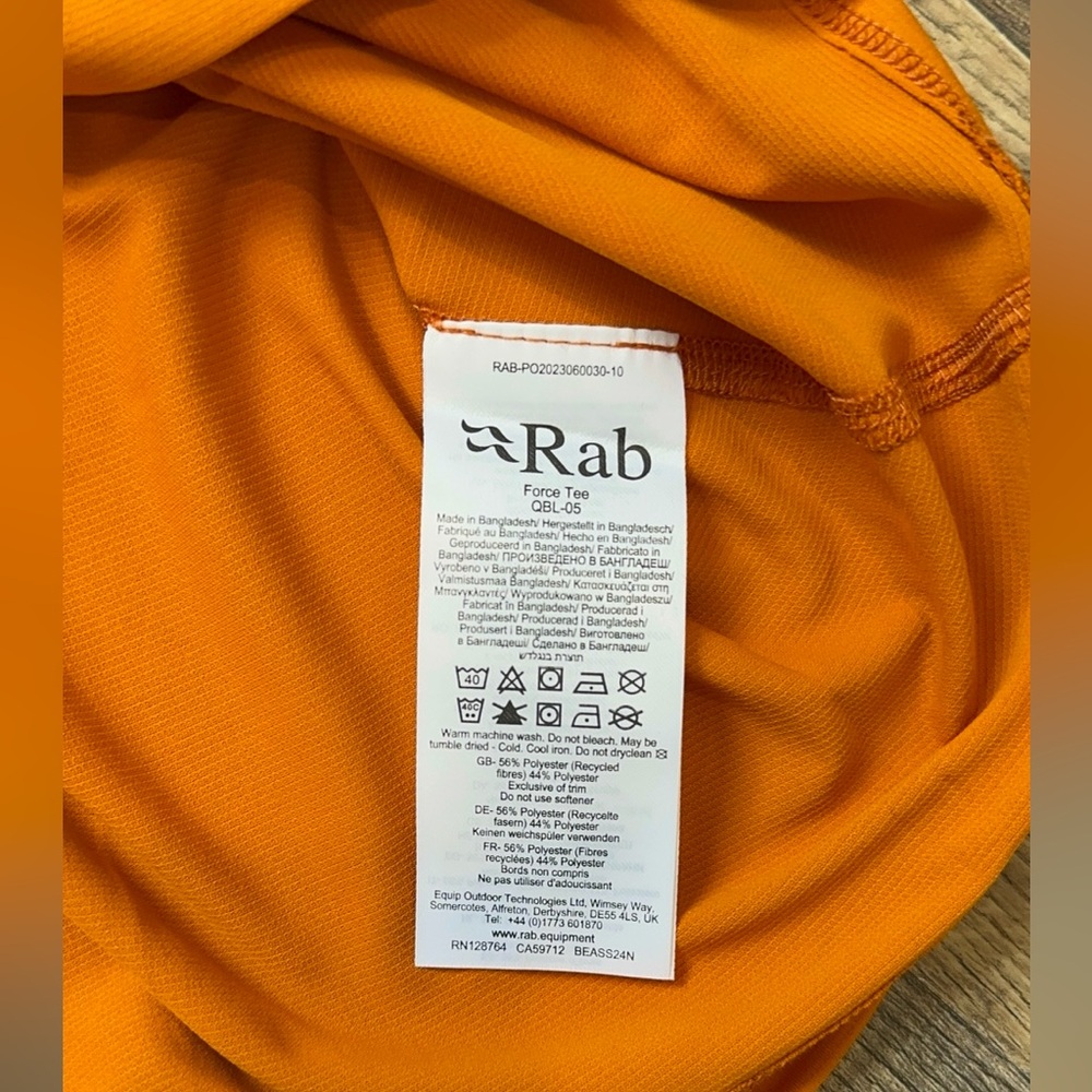 Men’s, Rab Force Tee - Picture 8 of 8